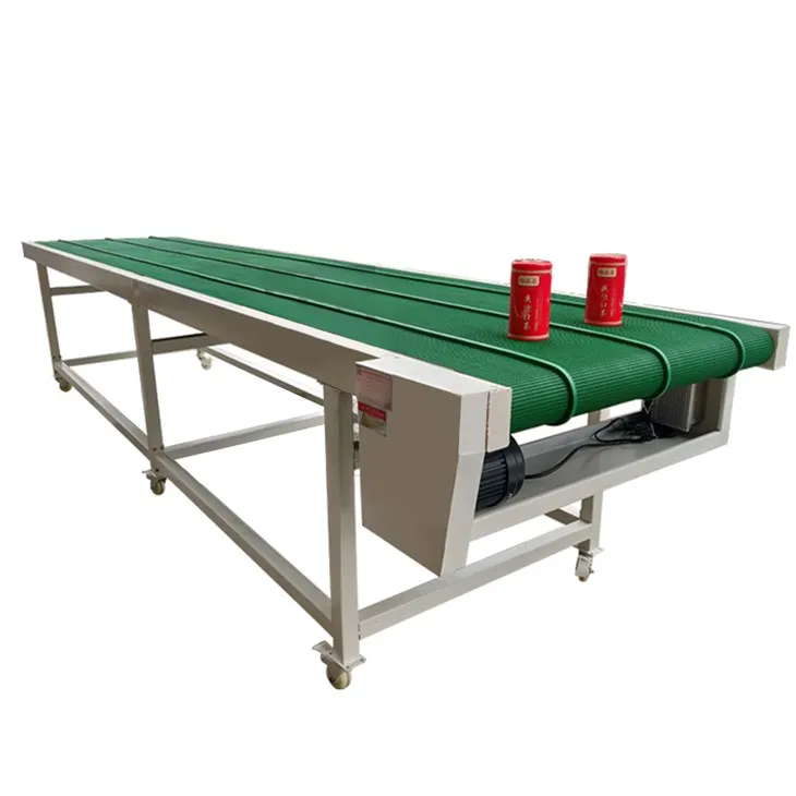 Conveyor Belt With Label Feed